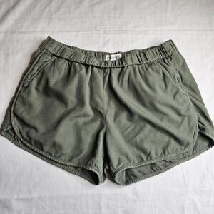 Madewell Women's Kale Green Allways Pull-On Shorts Casual Athletic Size Midium